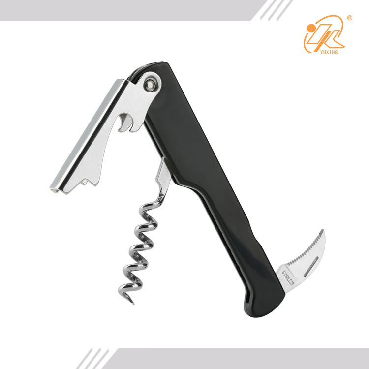 Professional Waiters Corkscrew   Wine Key with Ergonomic plastic  Grip Beer Bottle Opener with Foil Cutter