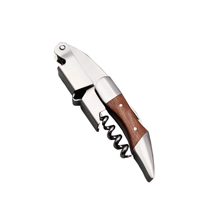 High Quality Waiters Wine Bottles Opener Corkscrew Wooden  champagne  opener and Corkscrew  with foil cutter