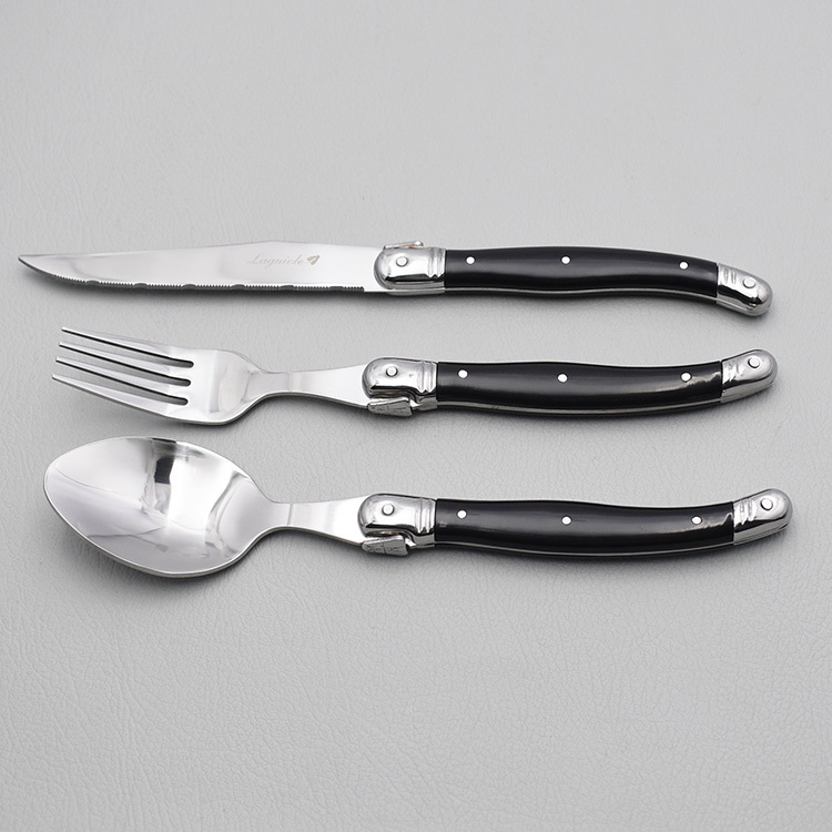 stainless steel flatware set cutlery set with ABS handle