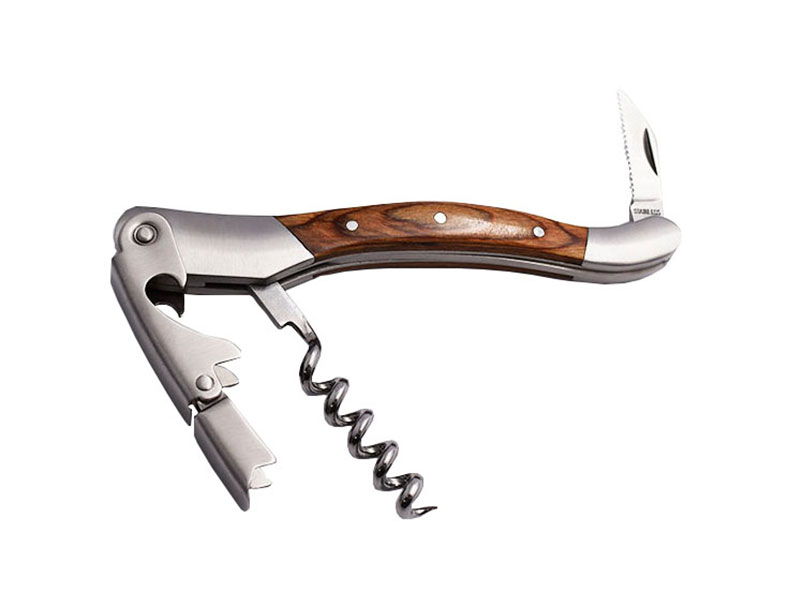 Wine corkscrew with wood handle CO1706