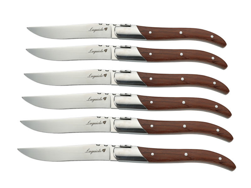 Steak knife with rosewood handle Ch082-1 (Bubinga)