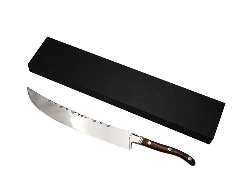 Champagne knife with pakka wood handle CH0131