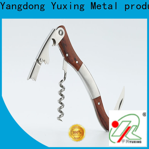 Yuxing laguiole Wholesale wine corkscrew with wooden handle for business