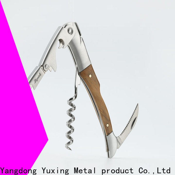 Yuxing laguiole wooden handle corkscrew for business