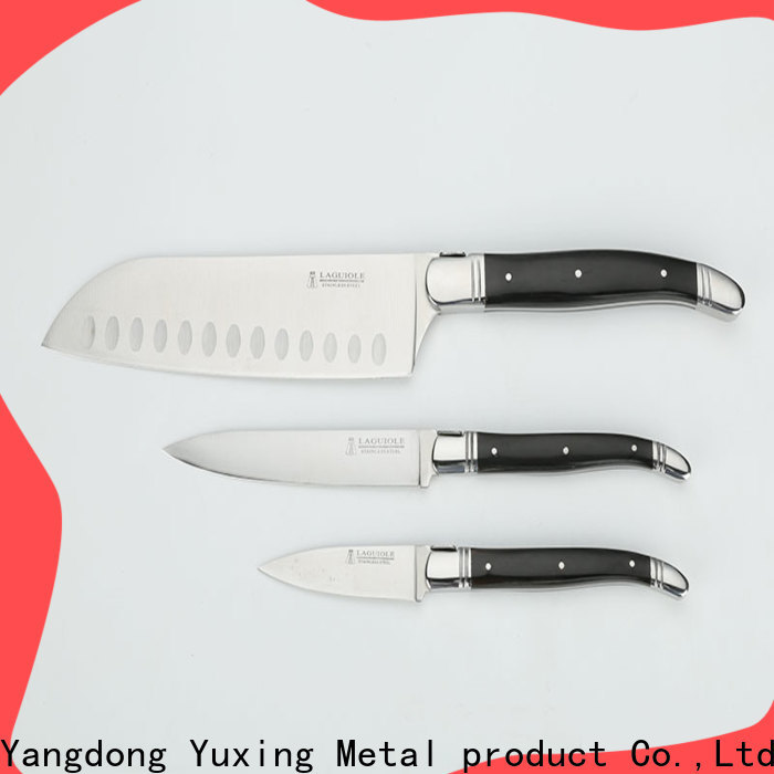 Yuxing laguiole knife block set for business