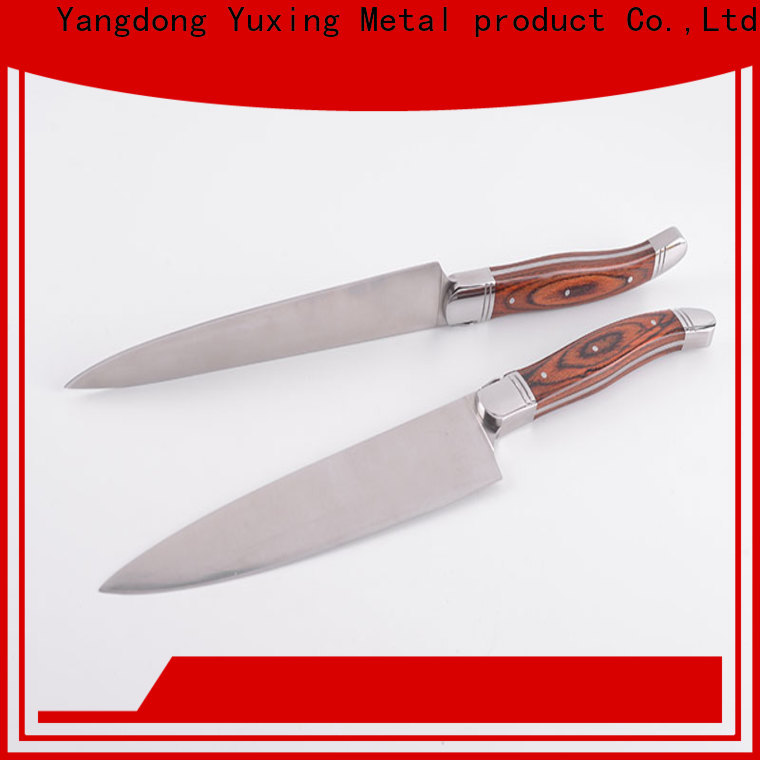 Yuxing laguiole kitchen knife set for business