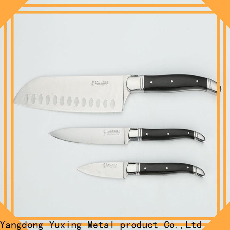 Yuxing laguiole laguiole kitchen knife set with block Suppliers