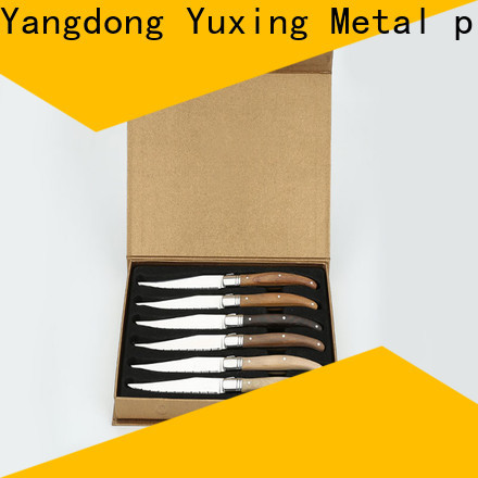 Yuxing laguiole Latest stainless steel steak knives and forks for business
