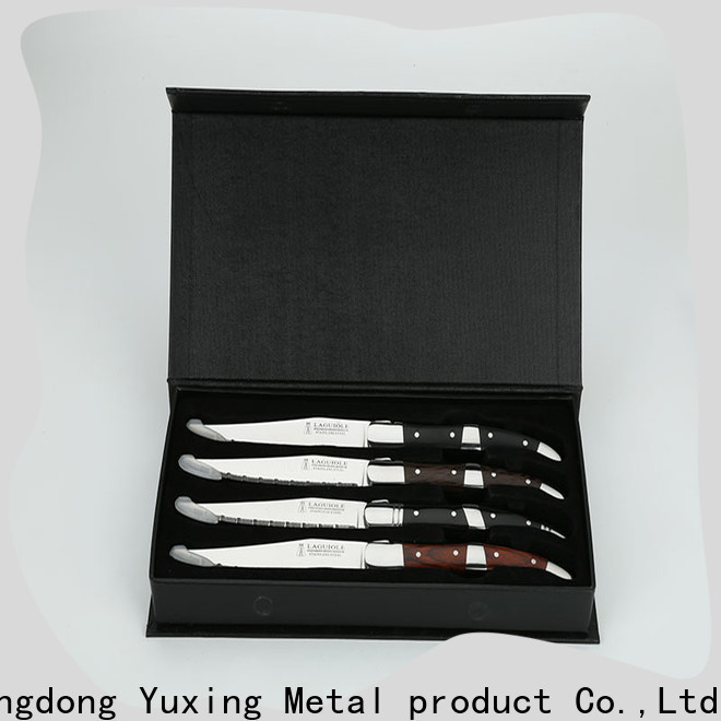 Yuxing laguiole Custom steak knife & fork set Suppliers