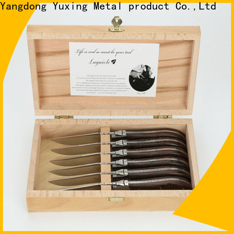 Yuxing laguiole steak knife & fork set factory