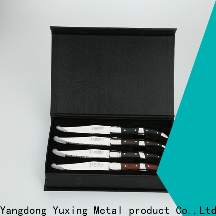 Yuxing laguiole New laguiole black knife set for business