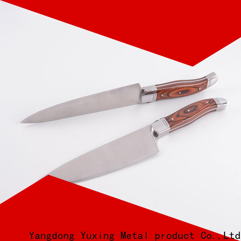 Yuxing laguiole stainless steel knife block set manufacturers