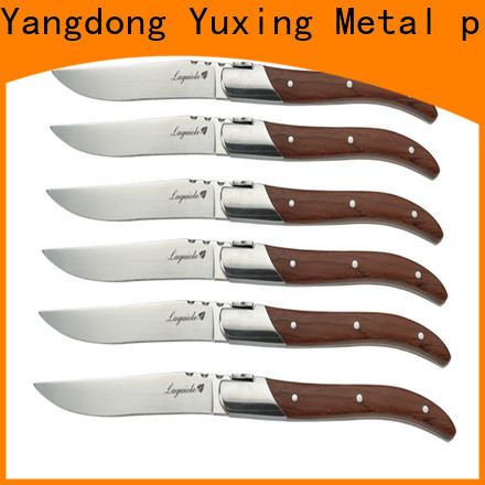 Yuxing laguiole Custom wooden handle steak knives and forks Suppliers