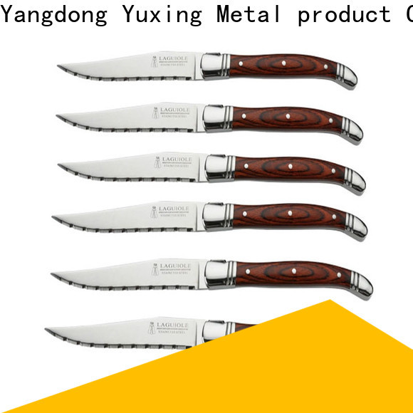 Yuxing laguiole New laguiole olivewood steak knives manufacturers